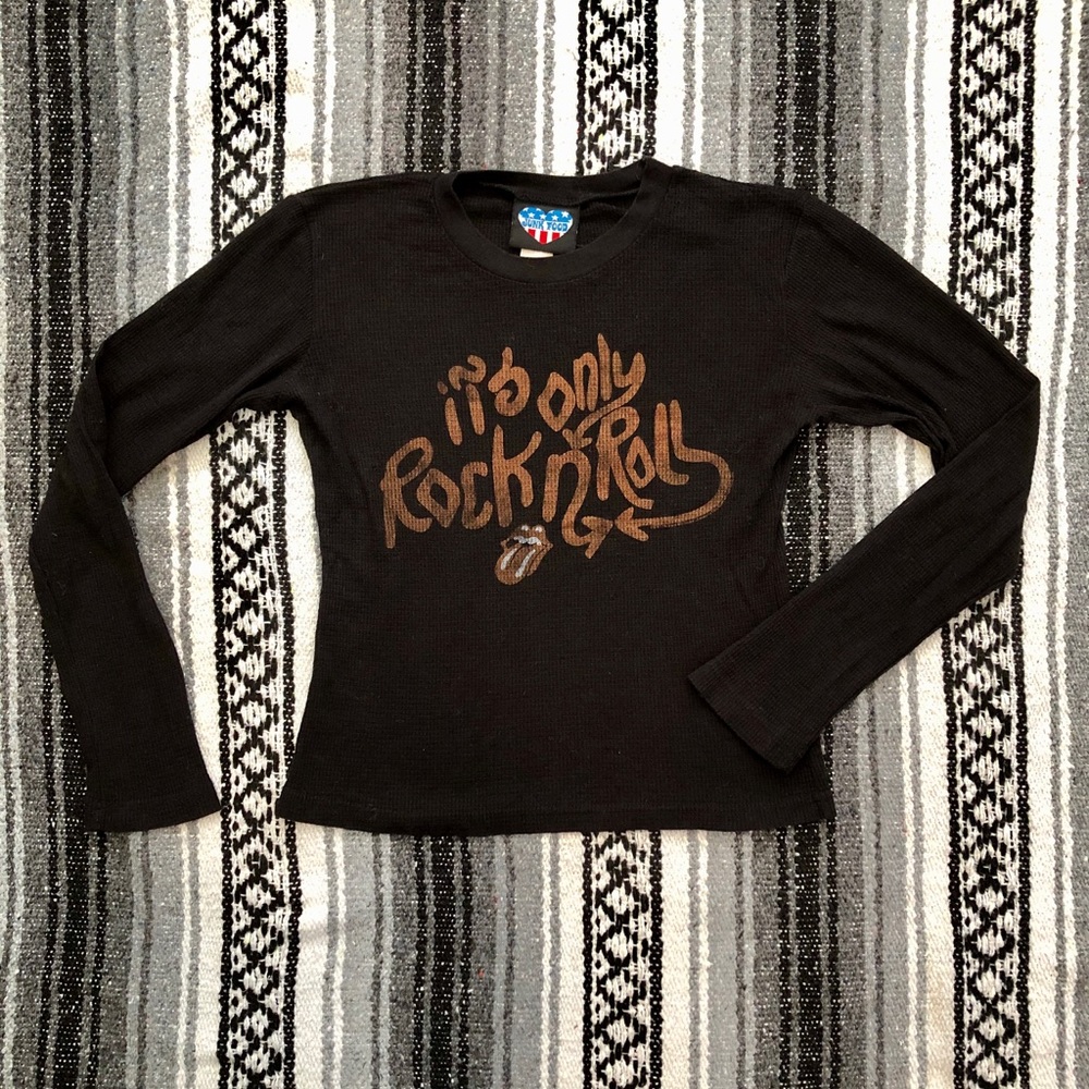 ⚡️SOLD⚡️ Junk Food Its Only Rock N Roll Black Top